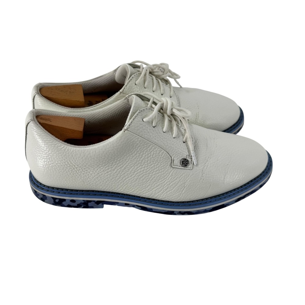 G/FORE Mens Gallivanter Spikeless Golf Shoes White Leather G4MS22EF02 10.5 - Picture 8 of 13